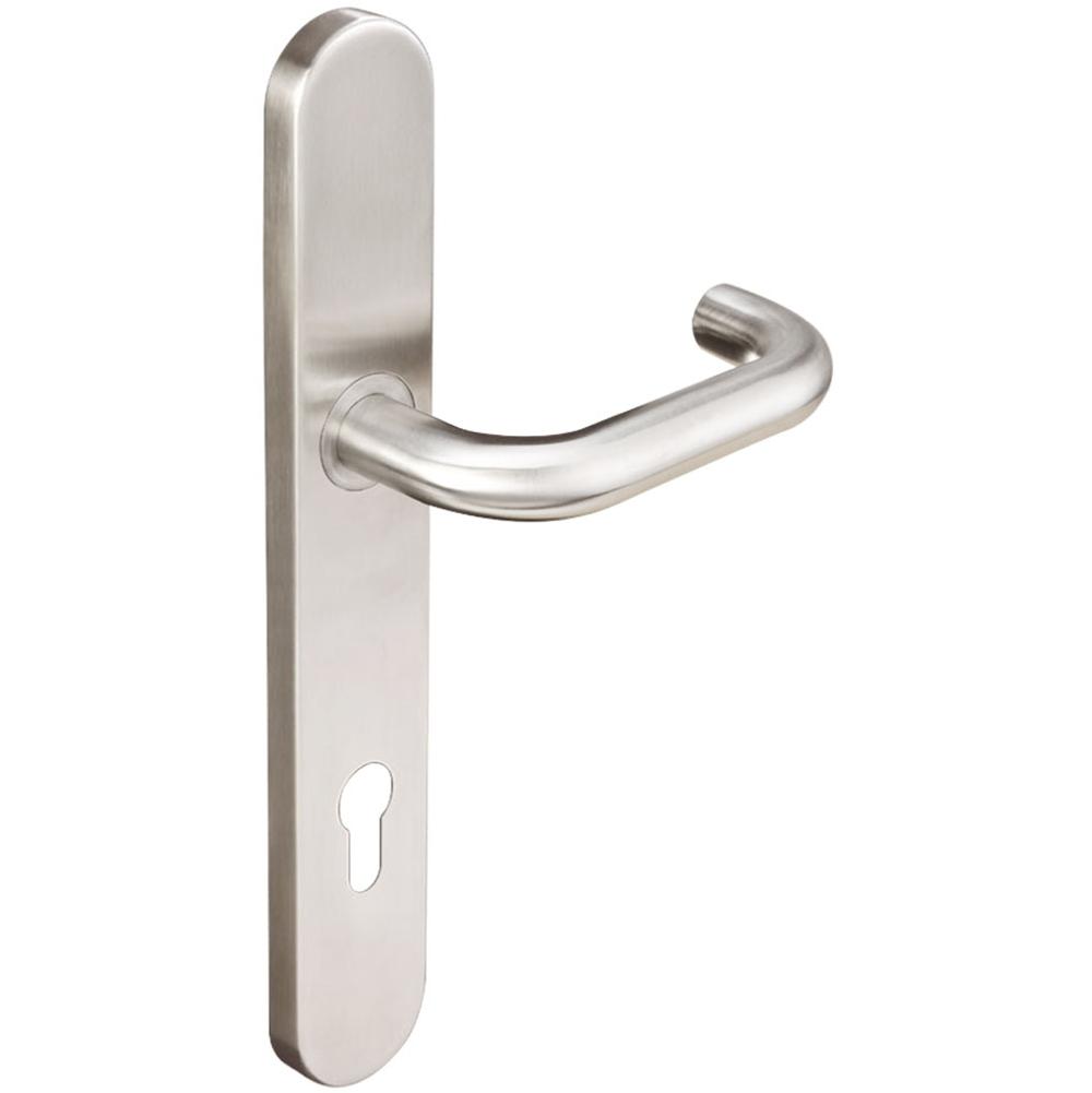 INOX - BP Multipoint 102 Munich Euro Entry Lever High US32D LH - Satin Stainless Steel