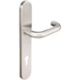 INOX - BP Multipoint 102 Munich Euro Entry Lever High US32D LH - Satin Stainless Steel