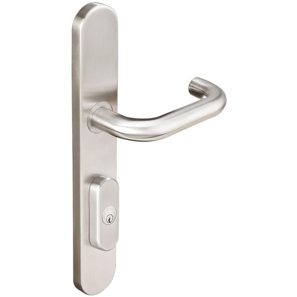 INOX - BP Multipoint 102 Munich US Entry Lever High US32D RH - Satin Stainless Steel