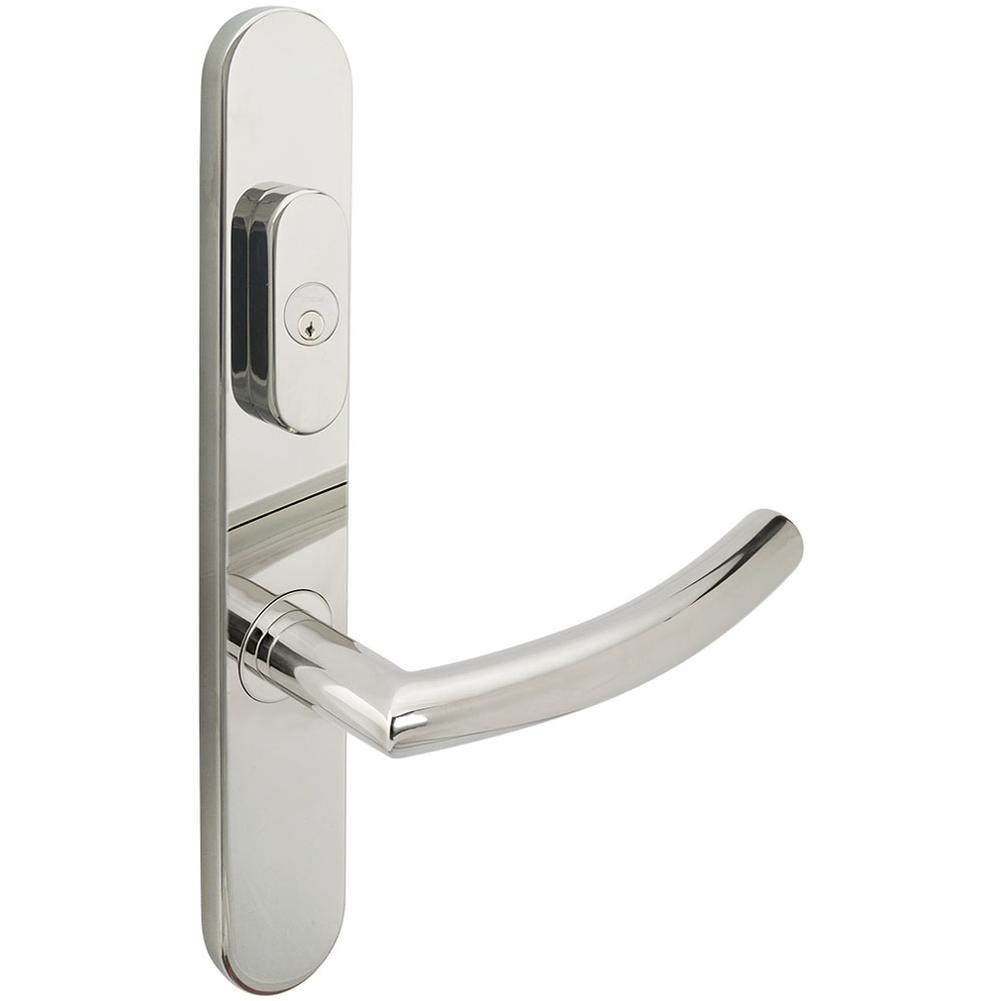 INOX - BP Multipoint 103 Oslo US Entry Lever Low US32 RH - Polished Stainless Steel