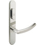 INOX - BP Multipoint 103 Oslo US Entry Lever Low US32 LH - Polished Stainless Steel