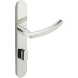 INOX - BP Multipoint 103 Oslo US Entry Lever High US32 LH - Polished Stainless Steel