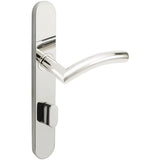 INOX - BP Multipoint 104 Brussels US Entry Lever High US32 LH - Polished Stainless Steel