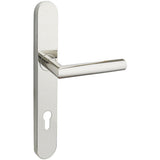 INOX - BP Multipoint 105 Frankfurt Euro Entry Lever High US32 LH - Polished Stainless Steel