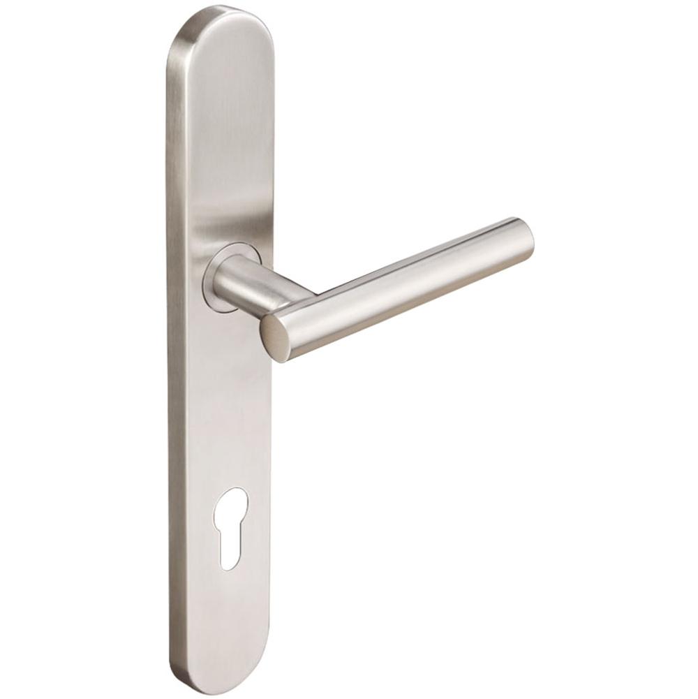 INOX - BP Multipoint 106 Copenhagen Euro Entry Lever High US32D RH - Satin Stainless Steel