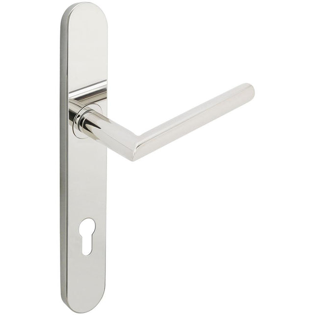 INOX - BP Multipoint 107 Stockholm Euro Entry Lever High US32 LH - Polished Stainless Steel