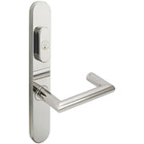 INOX - BP Multipoint 109 Stuttgart US Entry Lever Low US32 LH - Polished Stainless Steel