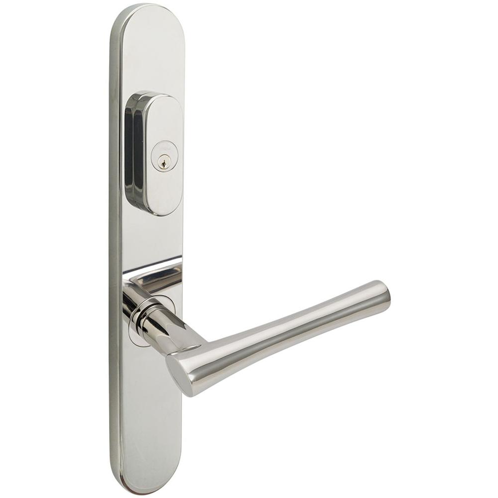 INOX - BP Multipoint 214 Champagne US Entry Lever Low US32 LH - Polished Stainless Steel