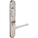 INOX - BP Multipoint 214 Champagne US Entry Lever Low US32D LH - Satin Stainless Steel
