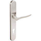 INOX - BP Multipoint 225 Waterfall Euro Entry Lever High US32D RH - Satin Stainless Steel