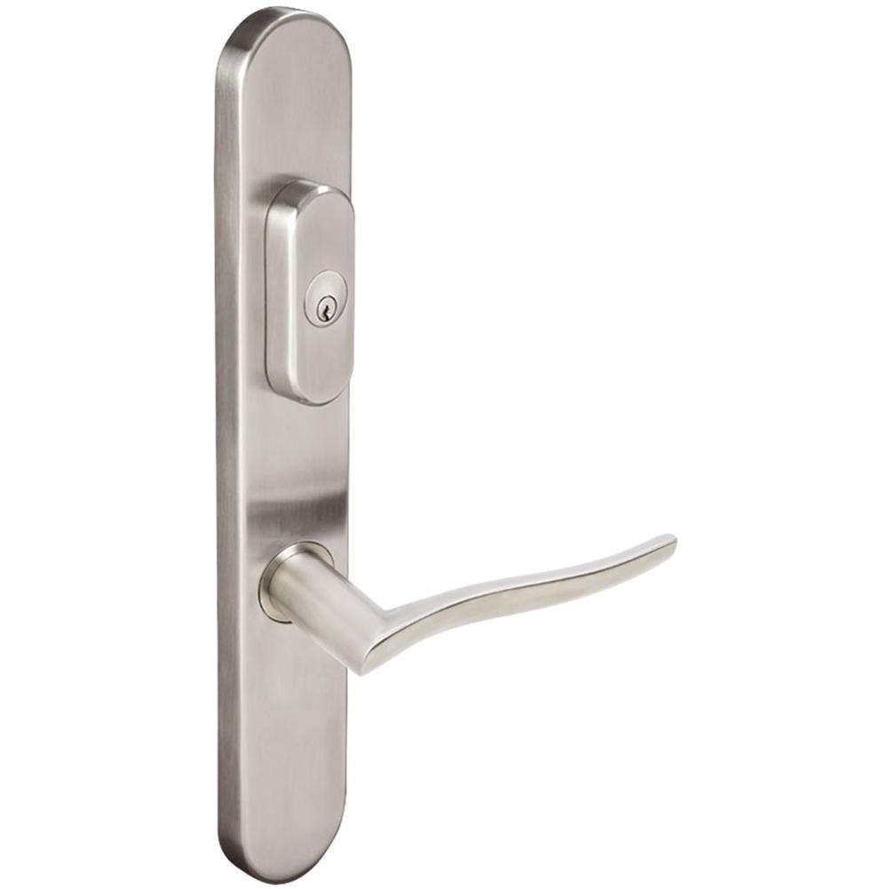 INOX - BP Multipoint 225 Waterfall US Entry Lever Low US32D RH - Satin Stainless Steel