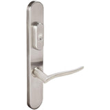 INOX - BP Multipoint 225 Waterfall US Entry Lever Low US32D RH - Satin Stainless Steel