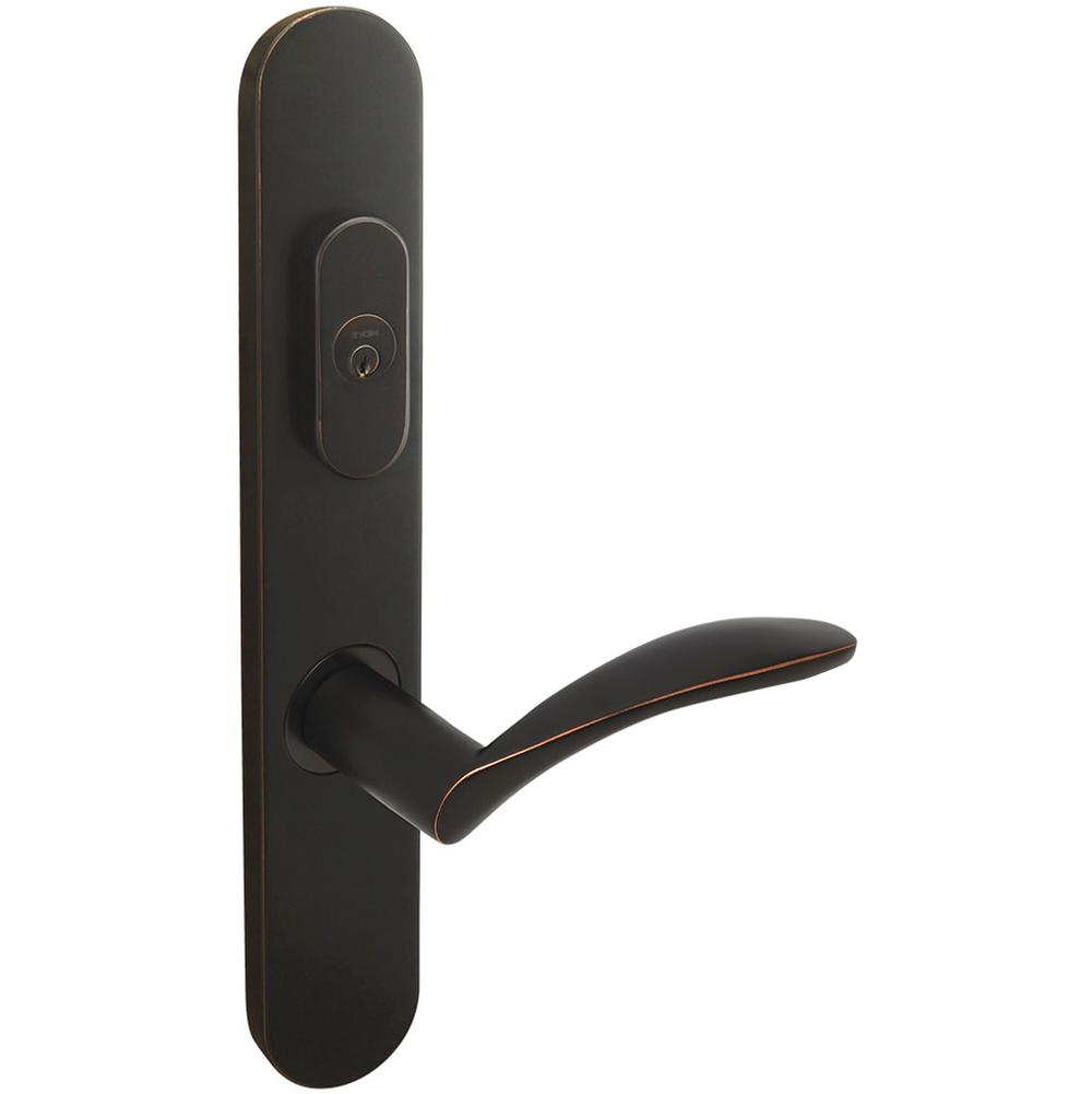 INOX - BP Multipoint 311 Crest US Entry Lever Low US10B LH - Oil Rubbed Bronze
