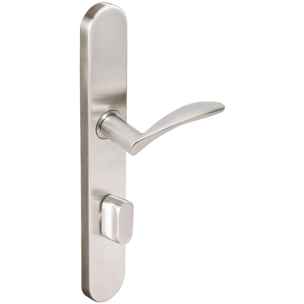 INOX - BP Multipoint 311 Crest US Entry Lever High US32D LH - Satin Stainless Steel