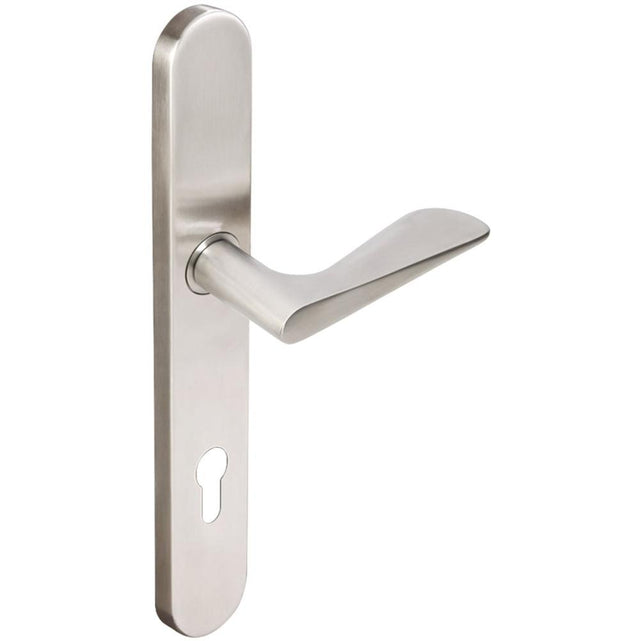 INOX - BP Multipoint 344 Ecco Euro Entry Lever High US32D RH - Satin Stainless Steel