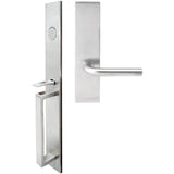 INOX - BW Handleset MT Mortise 101 Cologne Full Dummy 32D LH - Satin Stainless Steel
