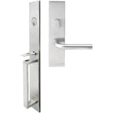 INOX - BW Handleset MT Mortise 101 Cologne Entry 2-3/4''  32D RH - Satin Stainless Steel