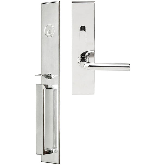 INOX - BW Handleset MT Mortise 101 Cologne Entry 2-3/4''  32 RH - Polished Stainless Steel