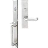 INOX - BW Handleset MT Mortise 102 Munich Entry 2-3/4''  32D RH - Satin Stainless Steel