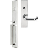 INOX - BW Handleset MT Mortise 102 Munich Entry 2-3/4''  32 RH - Polished Stainless Steel
