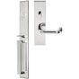 INOX - BW Handleset MT Mortise 102 Munich Entry 2-3/4''  32 RH - Polished Stainless Steel
