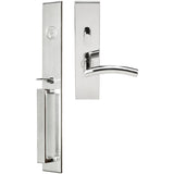 INOX - BW Handleset MT Mortise 104 Brussels Entry 2-3/4''  32 RHR - Polished Stainless Steel