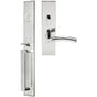 INOX - BW Handleset MT Mortise 104 Brussels Entry 2-3/4''  32 RHR - Polished Stainless Steel