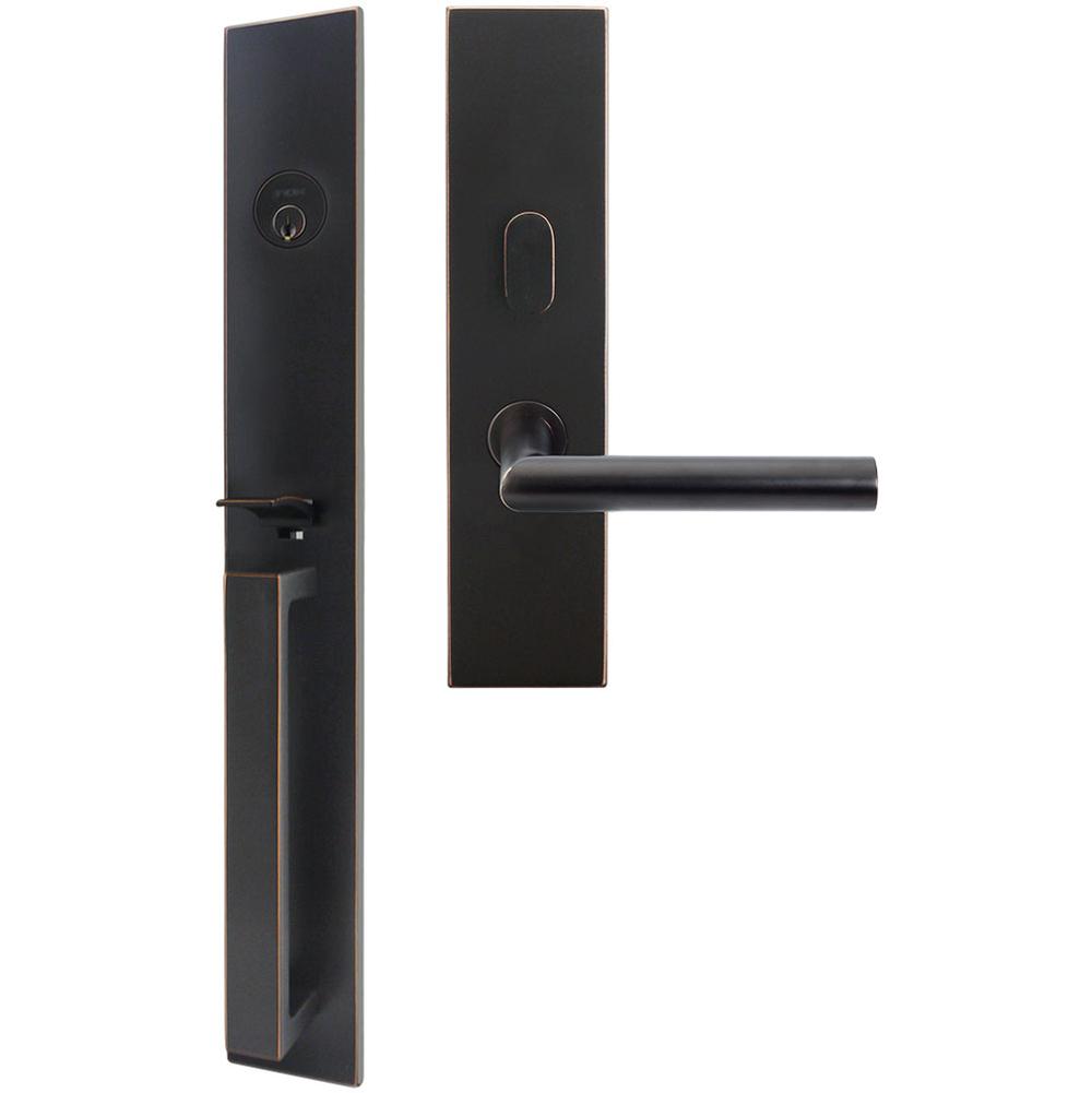 INOX - BW Handleset MT Mortise 105 Frankfurt Entry 2-1/2''  10B RH - Oil Rubbed Bronze