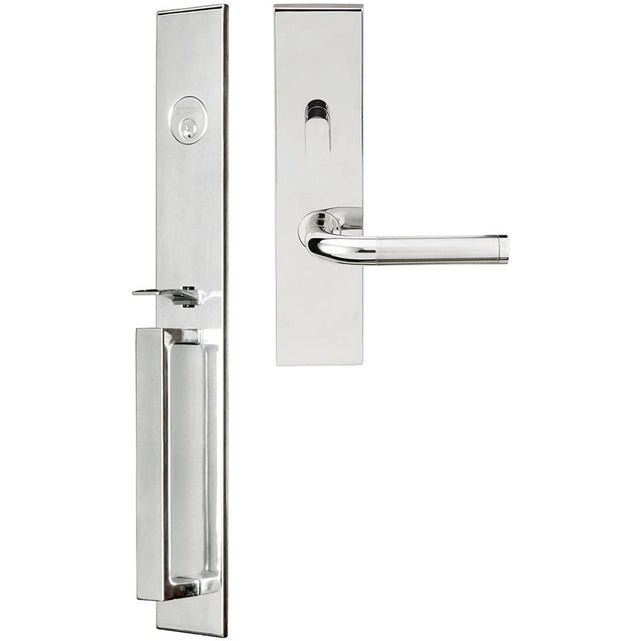 INOX - BW Handleset MT Mortise 108 Vienna Entry 2-1/2''  32 RH - Satin Stainless Steel