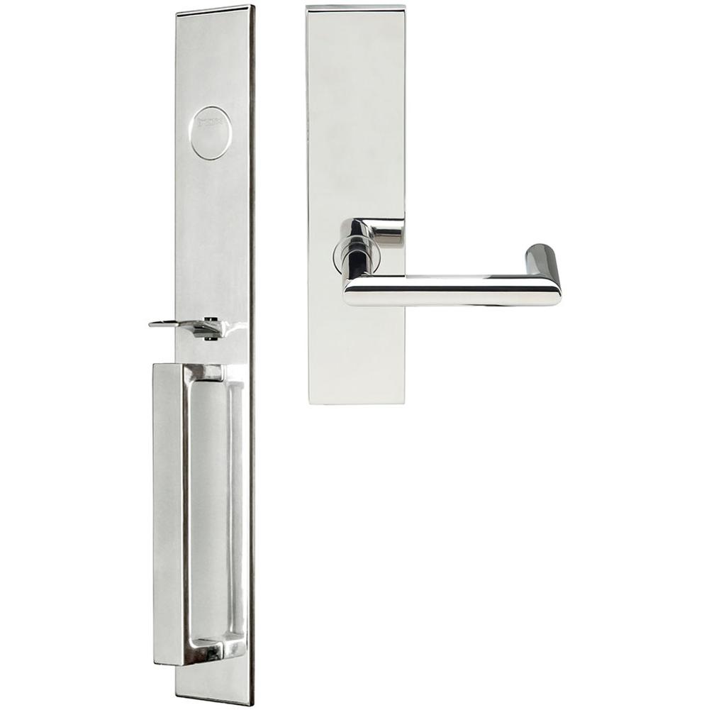 INOX - BW Handleset MT Mortise 109 Stuttgart Full Dummy 32 RH - Polished Stainless Steel