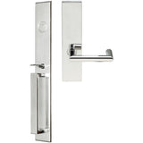 INOX - BW Handleset MT Mortise 109 Stuttgart Full Dummy 32 RH - Polished Stainless Steel