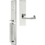 INOX - BW Handleset MT Mortise 109 Stuttgart Full Dummy 32 RH - Polished Stainless Steel