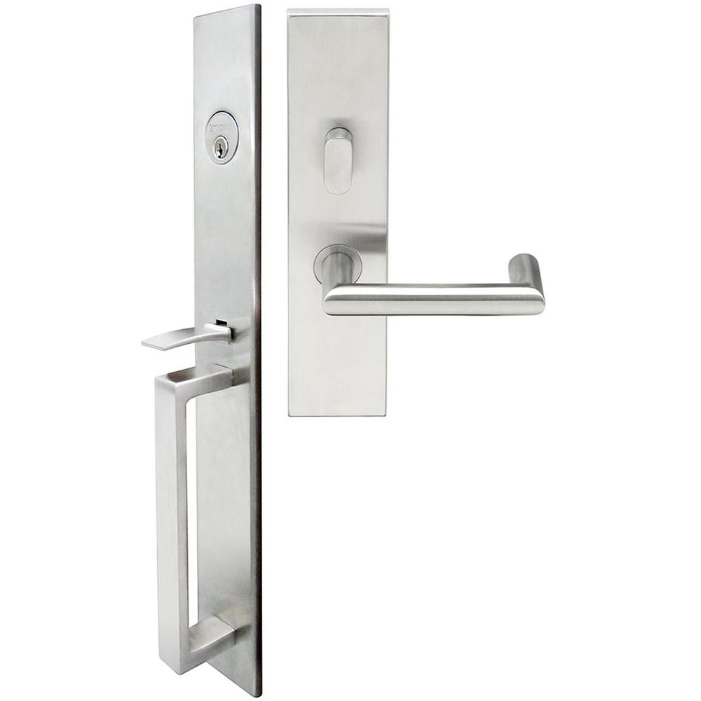 INOX - BW Handleset MT Mortise 109 Stuttgart Entry 2-1/2''  32D RH - Satin Stainless Steel