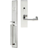 INOX - BW Handleset MT Mortise 109 Stuttgart Entry 2-1/2''  32 RH - Polished Stainless Steel
