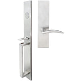 INOX - BW Handleset MT Mortise 210 Air-Stream Full Dummy 32D LH - Satin Stainless Steel