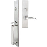 INOX - BW Handleset MT Mortise 210 Air-Stream Entry 2-1/2''  32D RH - Satin Stainless Steel