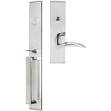 INOX - BW Handleset MT Mortise 210 Air-Stream Entry 2-1/2''  32 RH - Polished Stainless Steel
