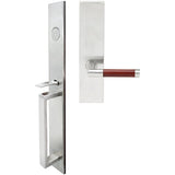 INOX - BW Handleset MT Mortise 213 Cabernet Full Dummy 32D LH - Satin Stainless Steel