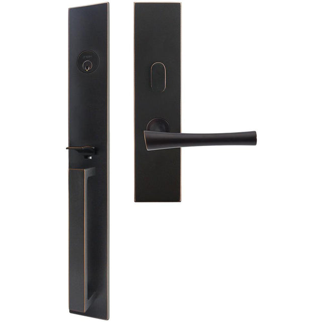 INOX - BW Handleset MT Mortise 214 Champagne Entry 2-1/2''  10B LH - Oil Rubbed Bronze