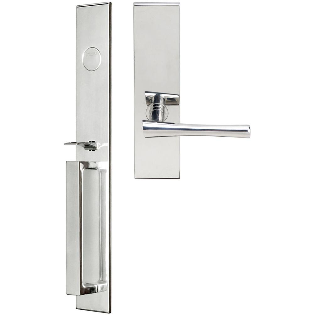 INOX - BW Handleset MT Mortise 214 Champagne Full Dummy 32 LH - Polished Stainless Steel