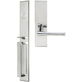 INOX - BW Handleset MT Mortise 214 Champagne Full Dummy 32 LH - Polished Stainless Steel