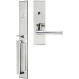 INOX - BW Handleset MT Mortise 214 Champagne Entry 2-1/2''  32 LH - Polished Stainless Steel