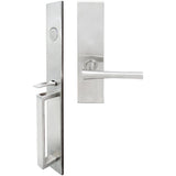 INOX - BW Handleset MT Mortise 214 Champagne Full Dummy 32D LH - Satin Stainless Steel