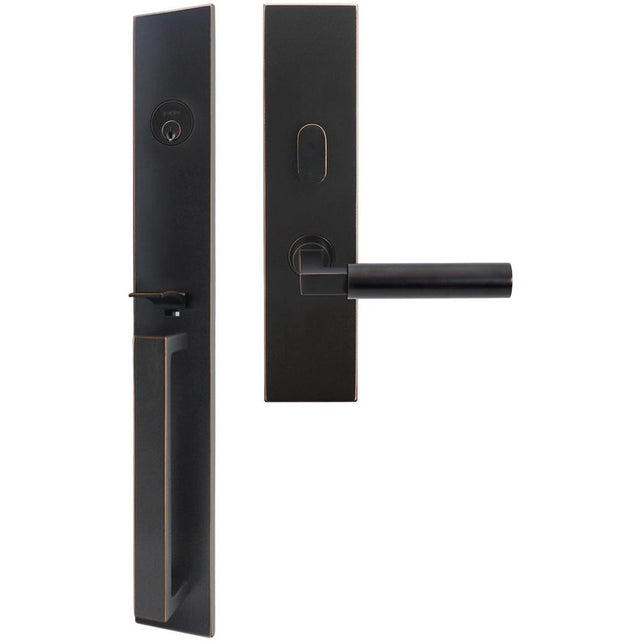 INOX - BW Handleset MT Mortise 221 Aurora Entry 2-3/4''  10B RH - Oil Rubbed Bronze