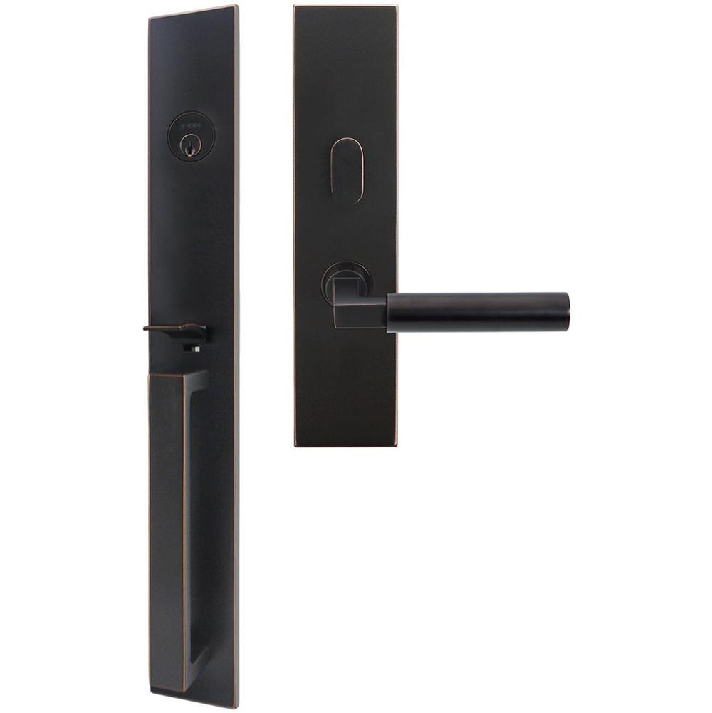 INOX - BW Handleset MT Mortise 221 Aurora Entry 2-1/2''  10B RH - Oil Rubbed Bronze