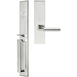 INOX - BW Handleset MT Mortise 221 Aurora Full Dummy 32 LH - Polished Stainless Steel