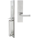 INOX - BW Handleset MT Mortise 221 Aurora Full Dummy 32D LH - Satin Stainless Steel