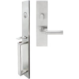 INOX - BW Handleset MT Mortise 221 Aurora Entry 2-3/4''  32D RH - Satin Stainless Steel