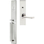 INOX - BW Handleset MT Mortise 225 Waterfall Entry 2-3/4''  32 RH - Polished Stainless Steel
