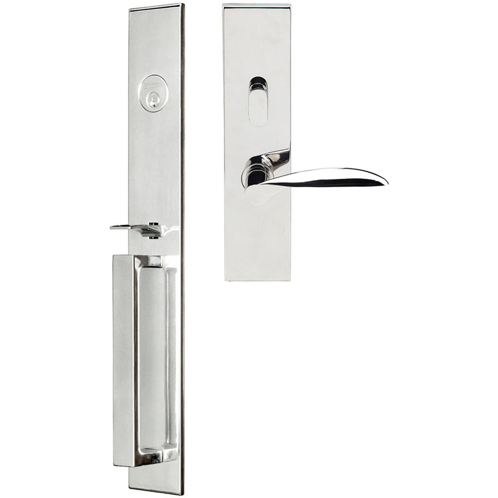 INOX - BW Handleset MT Mortise 227 Stratus Entry 2-3/4''  32 RH - Polished Stainless Steel